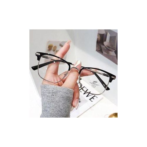 Unisex Black Anti-Blue Light Glasses with Hard Case and Microfiber Cleaning Cloth – Clear Lens Computer Eyewear