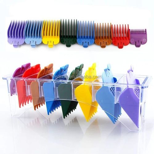 Professional 8 Color Hair Clipper Guide Combs Clipper Guard Combs Attachment 1 To 8-Great Fits