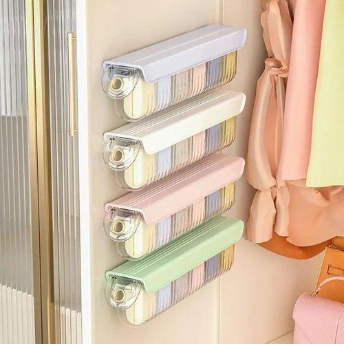 Wall-Mounted Underwear And Socks Storage Box – Space-Saving Organizer For Home Use