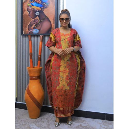 Ladies Ankara Cotton Maxi Dress – Elegant, Comfortable, And Stylish