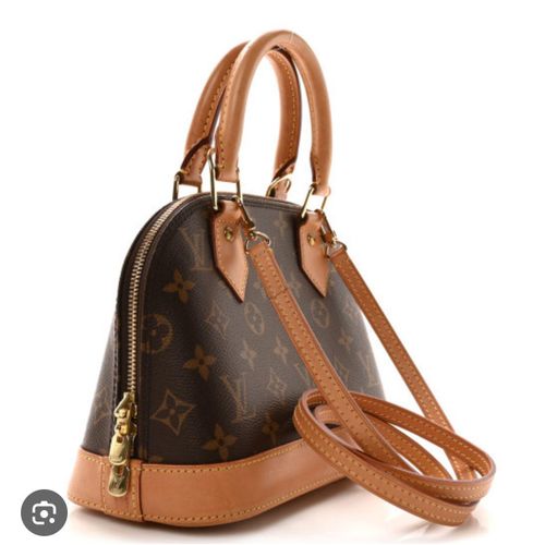 Sophisticated Monogram Mini Dome Satchel with Adjustable Crossbody Strap