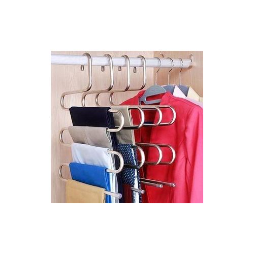 5-layer anti-deformation Strong trouser hanger 2pcs