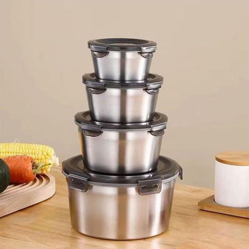 4pc Stainless Steel Food Storage Container Set