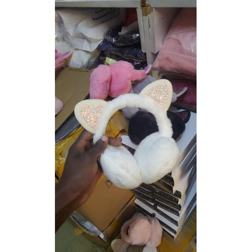 Cute Cat Plush Fur Earmuff – Soft Winter Headband For Kids And Adults, Warm Cozy Ear Warmer