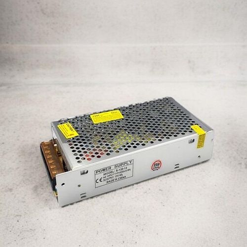 12V 10A CCTV Power Supply Open Type with LED Indicator, High Efficiency & Perforated Cooling Casing