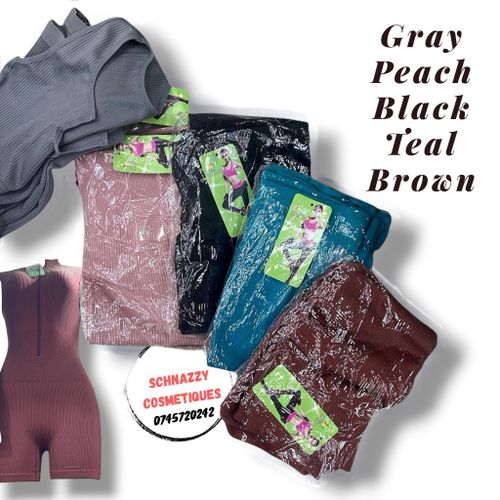 Women Chic Ribbed Zipper Bodycon Yoga Vest Sleeveless Unitard Short Playsuit Romper Catsuit Gym Aesthetics Workout Fitness Outfits Size 6-12 PEACH