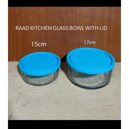 Kitchen Food Storage Glass Bowls With Lids