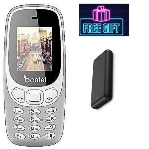 Bontel 3310 ,,SIZE DISPLAY//1.77'' 1,000 MAhBattery,,fm Radio GREY,,C.E"//POWERBANK