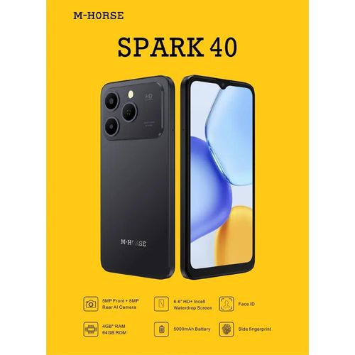SPARK 40 64GB ROM+4GB SCREEN 6.6’’ BATTERY 5000MAH SIDE FINGERPRINT
