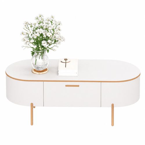 MODERN WHITE COFFEE TABLE