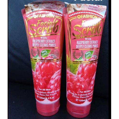 QFashion Facial Scrub with Raspberry Extract (120ml)