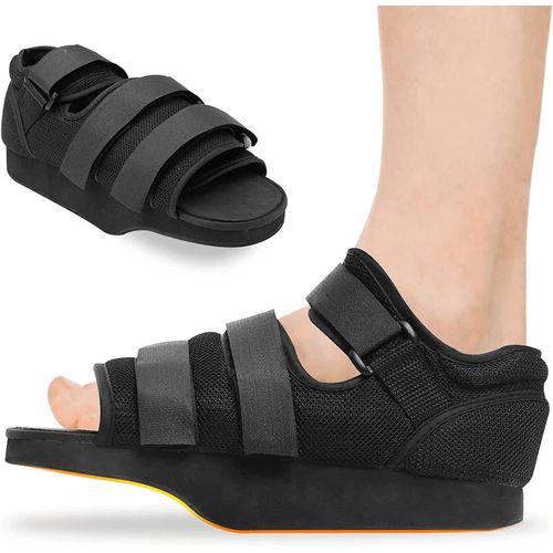 One piece Ghorthoud Post Op Shoe for Broken Toe SurgeryOffloading Post Op Shoe Forefoot Foot Shoes for Broken Toe Surgery Non Weight Bearing Medical Shoes for Men and Women