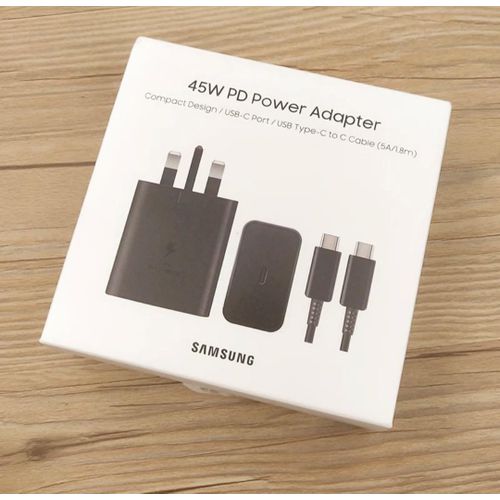 45 Watts Super Fast Type C To C Charger For Galaxy, A05s, A15, A14,A35, A55, A34, A54, A06, A16, A26,A36, A56, S20,S20 Plus,S20 Ultra,S21,S21 Plus,S21 Ultra, S22, S22Plus, S22 Ultra, S23,S23 Plus, S23 Ultra, S24, S24 Plus, S24 Ultra, Note 10 Plus, Tab S8