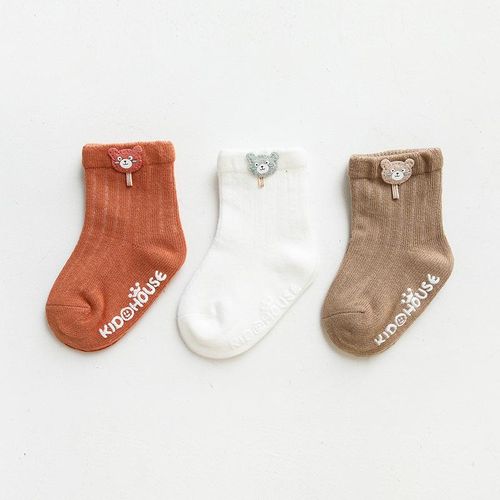 3 PairsLot Infant Sock Cartoon Newborn Baby Socks Dispensing Non-slip Cute Boys Girls Baby Socks Kids Sock Floor SocksS 6-12Month