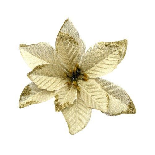 Christmas Simulated Flowers Xmas Tree Garland Wicker Decorations Golden