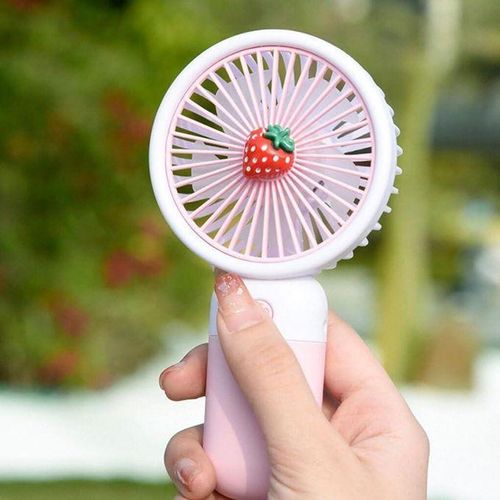 Quality Rechargeable Portable Turbo Mini Fan High Speed Cooling Fan,USB ,Small Essentials With Phone Holder, Mini Handheld Fan with Holder,miniFans with Powerful Airflow for Travel Camping