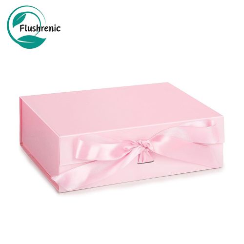 Pink Gift Box, Gift Boxes For Presents With Lids and Magnetic Closure Collapsible For Bridesmaid Proposal, Weddings, Anniversary Present
