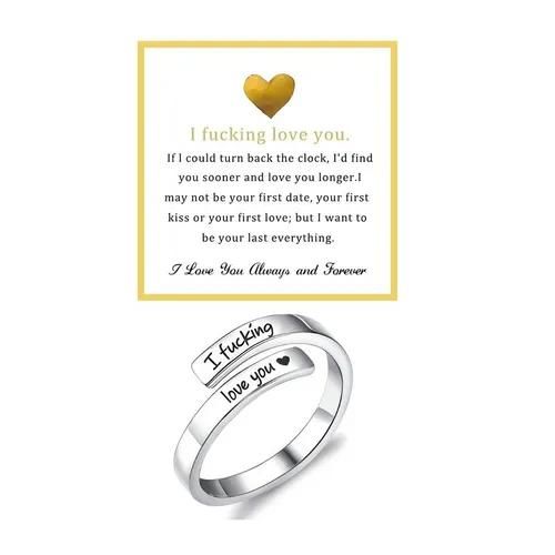 I Fvcking Love You Adjustable Ring A Bold Daily Reminder