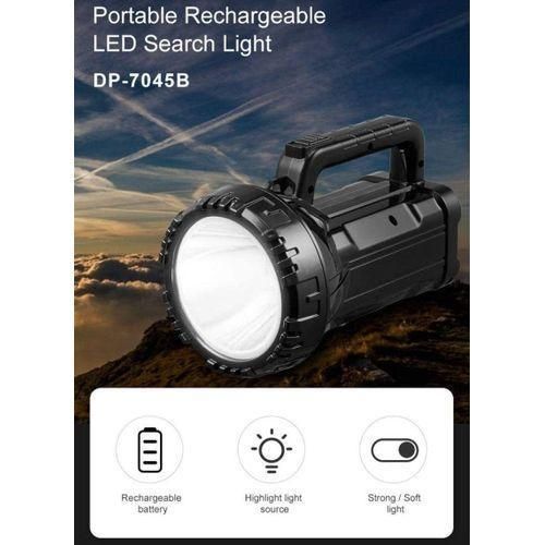Light Portable Rechargeable Flashlight Led Torch Light, 75 Watts