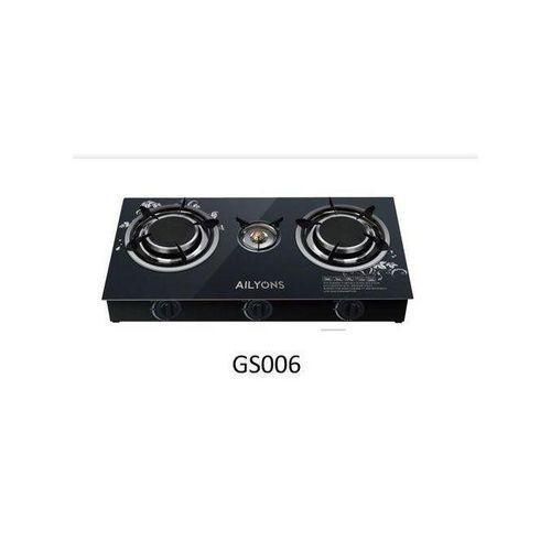 3 burner infrared Glass Table top cooker