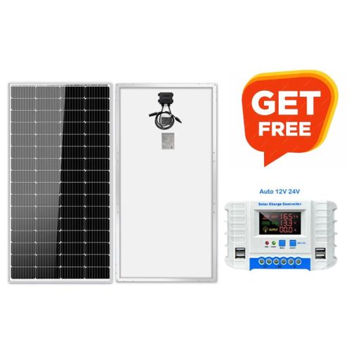 600Watts Solar Panel Monocrystalline Solar Panel +Free 40A Solar Charge Contoller 40AH PWM Solar Charge Controller