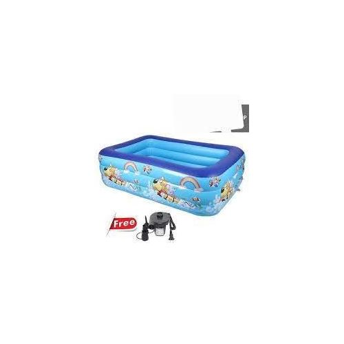 Portable Inflatable Swimming Pool For Kids With Free Pump