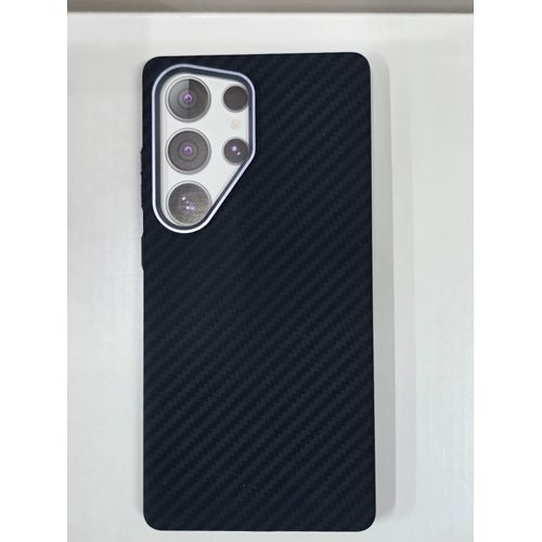 Galaxy S25 Ultra Tribal Carbon Fiber MagSafe Compatible Magnetic Phone Case Shockproof Slim Protective Back Cover with Anti-Scratch Texture, Raised Camera Guard, Comfortable Grip & Durable Protection