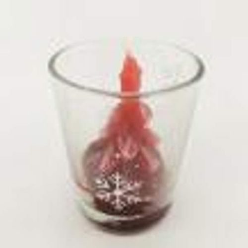 5.1*6.3Cm Red Christmas Tree Candle With Cup