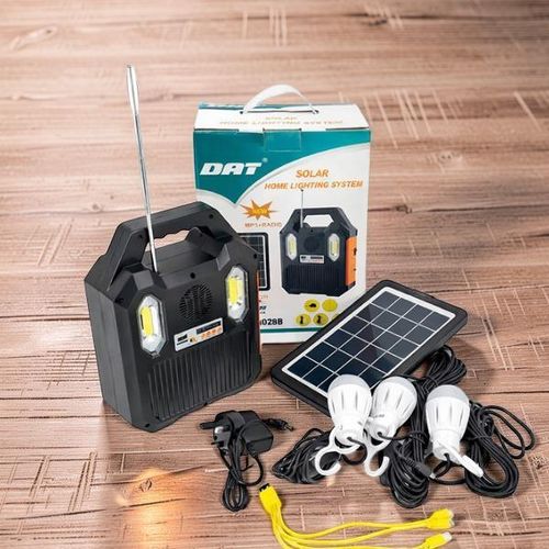 DAT AT-9028B Home Solar Lighting System Kit USB Mobile Charging Solar Panel Energy Efficient Lighting