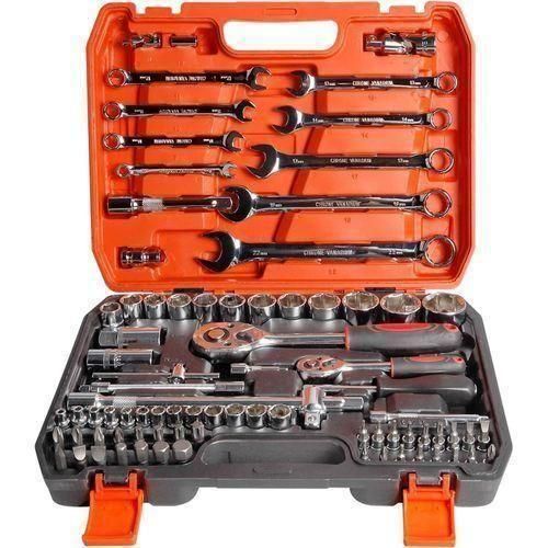 82 PCS Mechanic Socket Tool Kit - Chrome Vanadium Steel, Portable Case