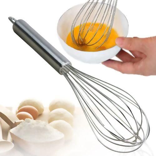 Household Hand-held Stainless Steel Whisk Egg Mixer