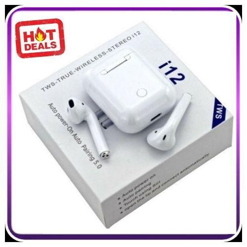 Wireless Earbuds Bluetooth 5.0 Earbuds Touch In-Ear Wireless I12