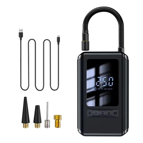 Car Mounted Inflation Pump Portable Mini Self-propelled Electric Tire Inflator Air Pump Handheld Wireless Charging Fast and Efficient