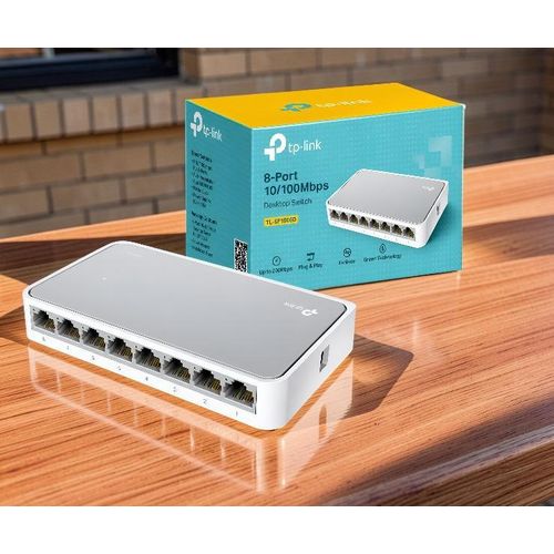 Easy Installation Compact Size 8-Port 10/100Mbps Desktop Switch