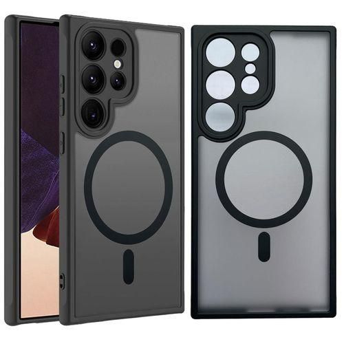 XUNDO For Samsung Galaxy S22 Ultra Case Compatible With Magsafe, Slim Frosted Matte Case Cover Translucent Hard PC Back Military Drop Protection Phone Case