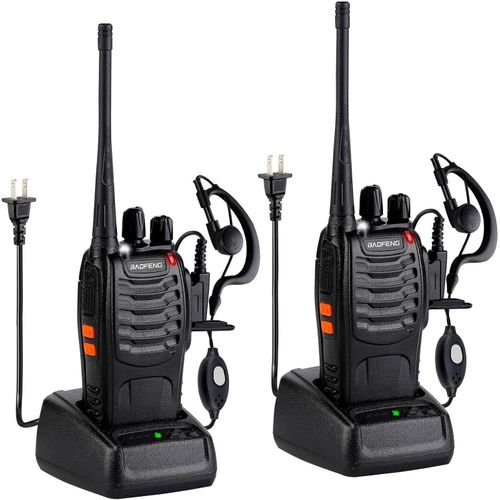 Baofeng BF-888S Walkie Talkies – 5KM UHF, 16 Channels, Free Earpieces for Professional Use