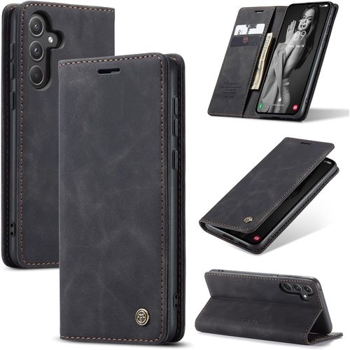 Flip wallet Leather case cover with card slots for Samsung Galaxy A55 5G