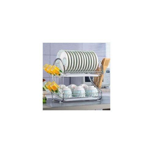 2-layer Stainless Steel Dish Drainer/ Dish rack