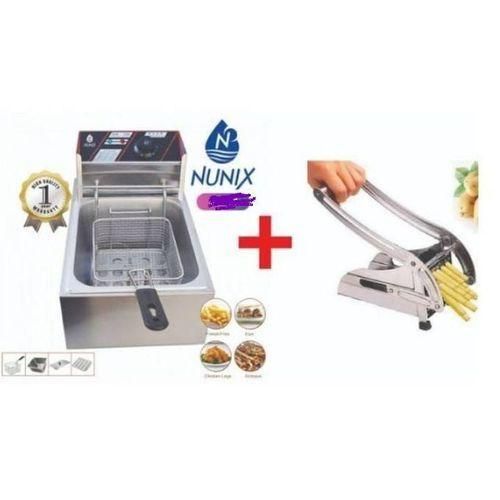 Electric Deep Fryer Machine - 6L Chips Cutter