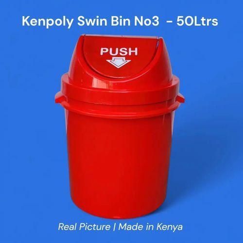 Plastic Swing Waste Bin-Dustbin -KITCHEN -RUBBISH 50L