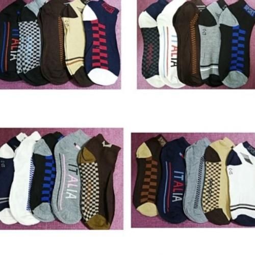 Classic 6 Pairs Fashion Ankle Socks- MULTICOLOUR
