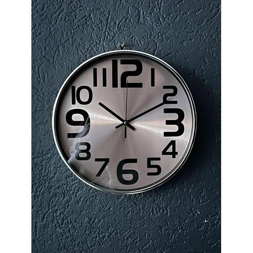Premium 30cm Modern Elegant Quartz Wall Clock – Minimalist Silent Non-Ticking Decorative Wall Clock, Large Numeric Metallic Dial Timepiece for Home, Living Room, Kitchen, Office, and Reception