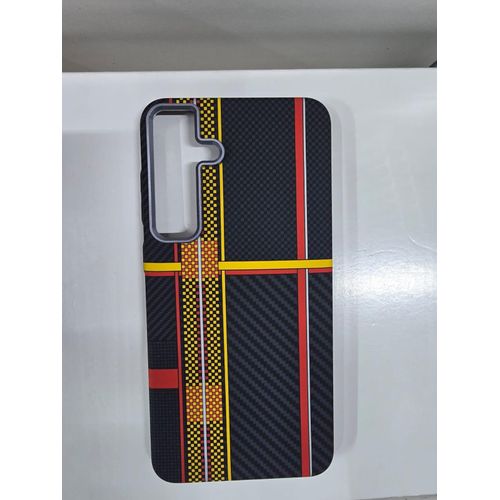 Galaxy S24 Plus Tribal Carbon Fiber MagSafe Compatible Magnetic Phone Case Shockproof Slim Protective Back Cover with Anti-Scratch Texture, Raised Camera Guard, Comfortable Grip & Durable Protection