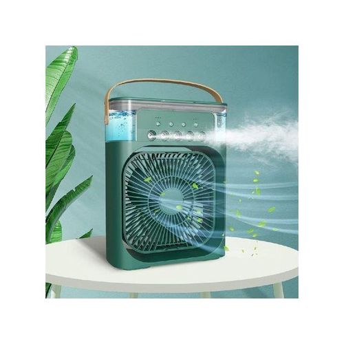 3-in-1 air conditioner humidifier Portable Spray Fan USB Cooling Air Conditioning Desk Fan mini air cooler purifier USB colorful night light desktop humidifying fan