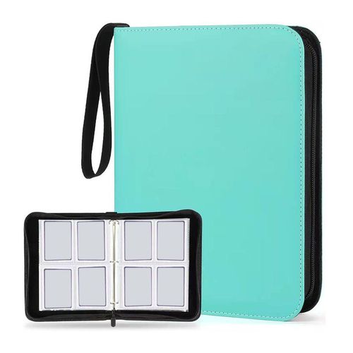 Durable 400 Double Sided Album Holder Organizer Display Gathering Card Toy Zip 400 Cards Album Display Holder for Sports Cards