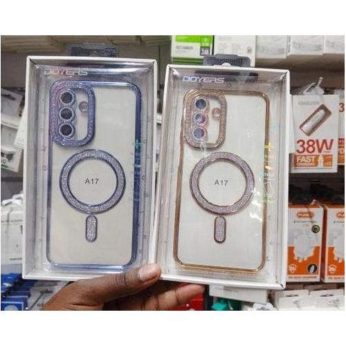 A17 clear magsafe with blue edges