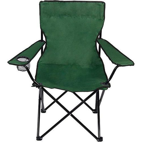 Portable outdoor green camping chair