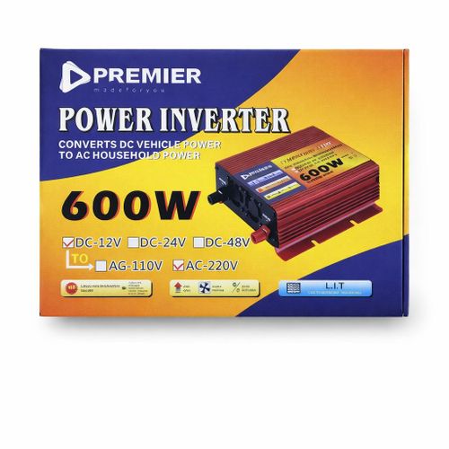 600W DC to AC Power Inverter with Safety Protection