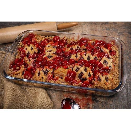High-Grade Borosilicate Glass Rectangular Baking Oven Baking Dish-2 PCS(2.2L,3.0L)