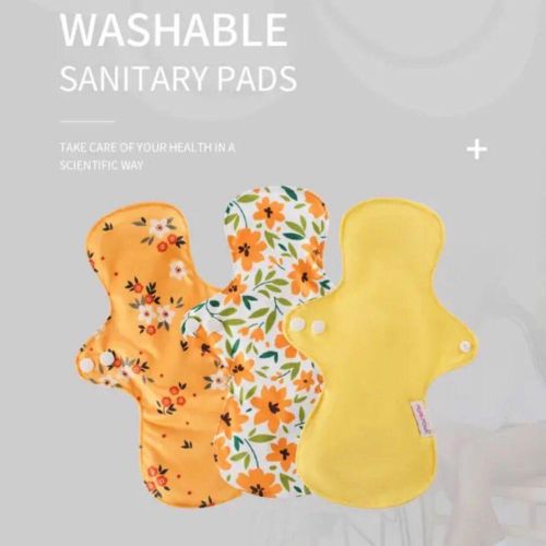 3pcs Reusable Cloth Menstrual Pads For Heavy Flow WET BAG